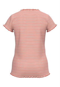 NAME IT Rib T-shirt Vemma Spicy Orange